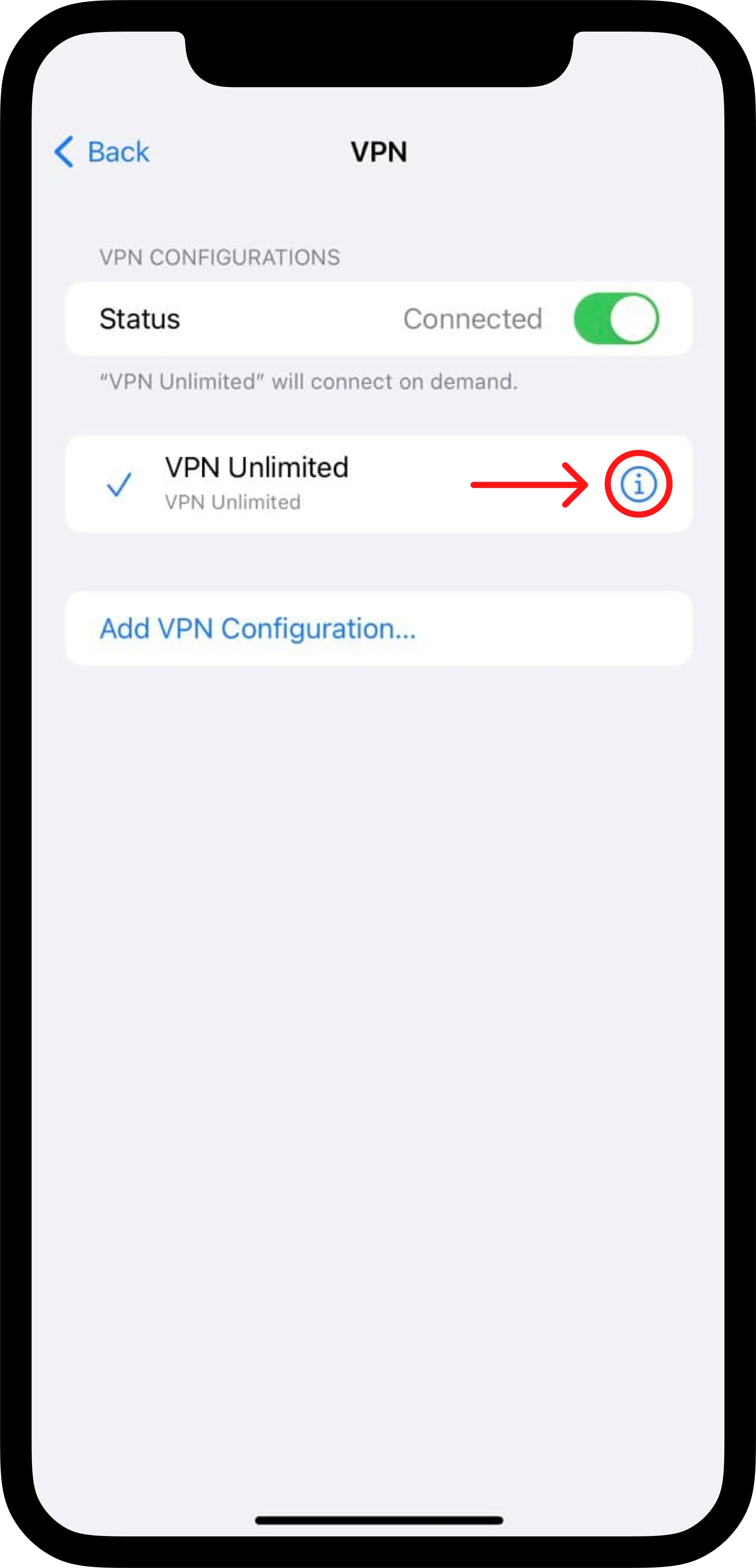 Connect on demand protects your real IP and location on iOS devices